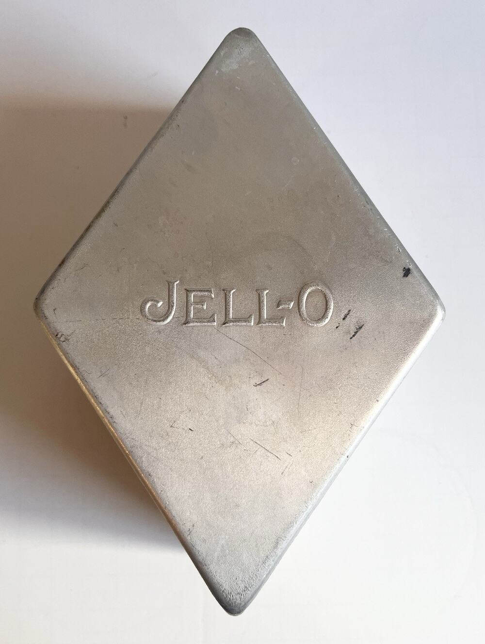 Vintage Collectible Jell-O Diamond-Shaped 1.5 Pint Metal Mold